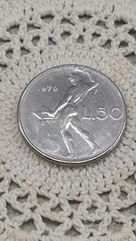 Rara moneta da 50 lire 1979