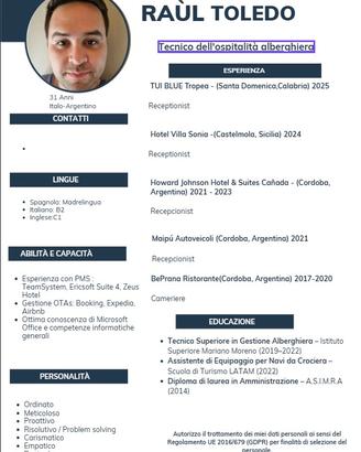 Adetto al Ricevimento