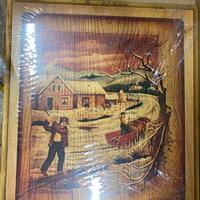 Quadro Inverno in stile vintage