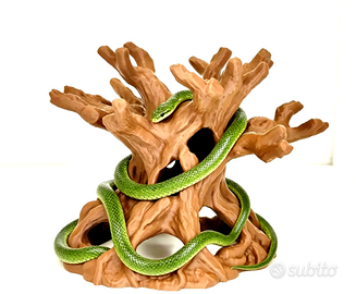 Tronco radice tana per serpenti terrario
