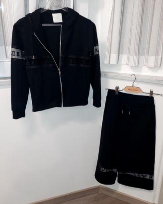 Completo felpa con zip e pantalone Gaelle tg 12a