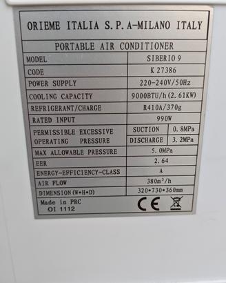 climatizzatore portatile 
