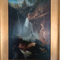 Gabriele Smargiassi olio tela antico xix napoli