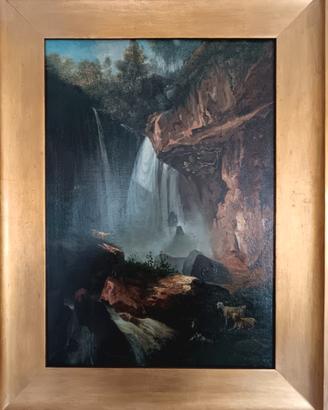 Gabriele Smargiassi olio tela antico xix napoli