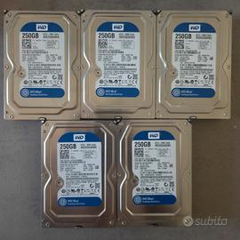 5x HDD WesternDigital Blue 250GB 3.5" SATA 7200rpm