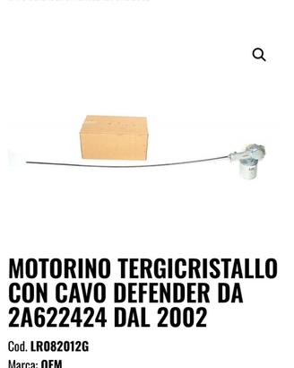 Land rover defender motore tergicristallo
