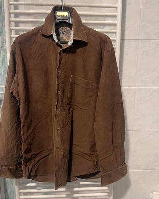 Camicia sportiva marrone vintage