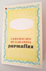 Certtificato Garanzia Materasso Permaflex Vintage