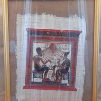 Quadro Egizio in carta di papiro originale SEDIE
