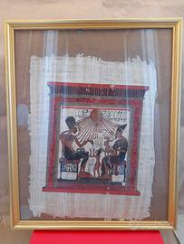 Quadro Egizio in carta di papiro originale SEDIE