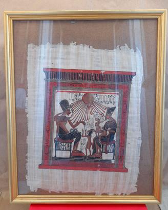 Quadro Egizio in carta di papiro originale SEDIE