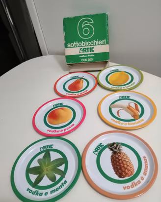 set 6 sottobicchieri promozionali Wodka Artic