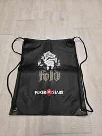 Sacca zaino PokerStars “Never Fold” nera – Nuova m