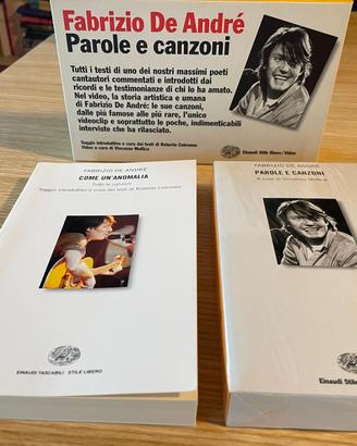 De André Parole e Canzoni - cofanetto Einaudi