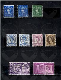 GRAN BRETAGNA Qeen Elizabeth francobolli 1952-2000