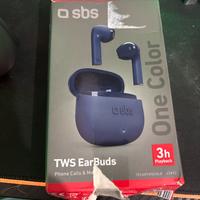SBS TWS EarBuds One Color Blu