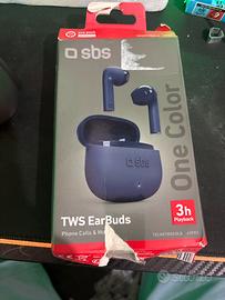 SBS TWS EarBuds One Color Blu