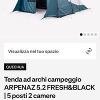 tenda da campeggio 5 posti