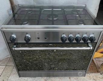 Cucina gas 5 fuochi forno gas ventilato Lagermania