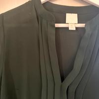 Vestito chemisier verde bottiglia tg 42