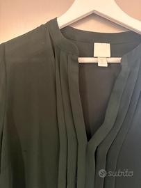 Vestito chemisier verde bottiglia tg 42