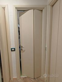 Porta a libro bianco crema panna Legno 70x210