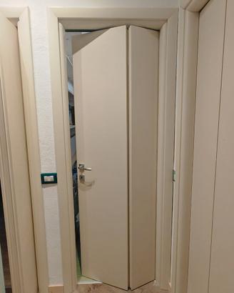 Porta a libro bianco crema panna Legno 70x210