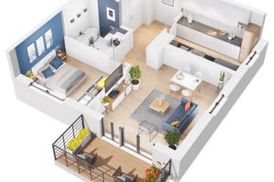 Bilocale a Lecco con balcone e posto auto