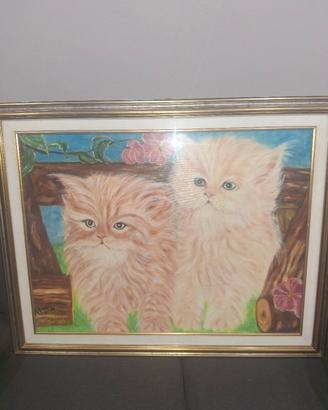 quadro 2 gattini 96x76