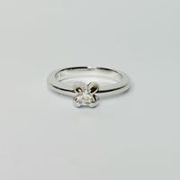 Anello oro 18 kt e brillante ct.0.22 Salvini (P)