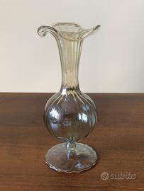 Vaso Monofiore Vintage in Vetro Soffiato