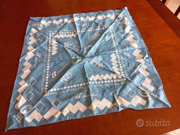 Bandana azzurra Foulard in cotone Vintage Gmg 2005