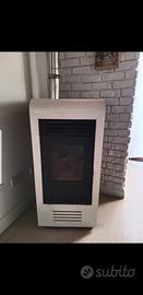 Stufa a pellet ventilata  Giada 8KW bianca