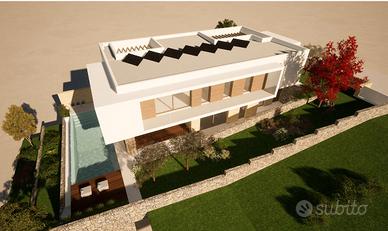 Terreno edificabile con progetto villa schiera