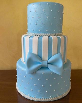 Torta Scenografica Celeste Perle