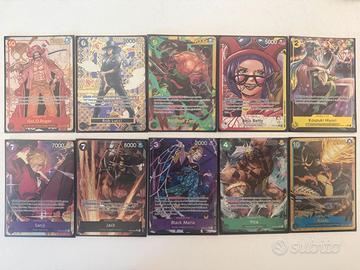 Lotto card One Piece rare+alternative art+omaggio