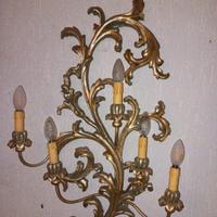 Antica applique in legno dorato