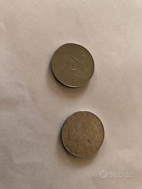 collezione di 7 pezzi di vecchie 50 lire