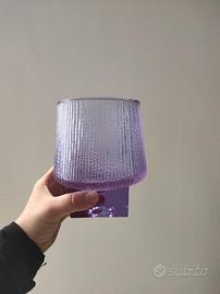 Porta ghiaccio/vaso in vetro pressato