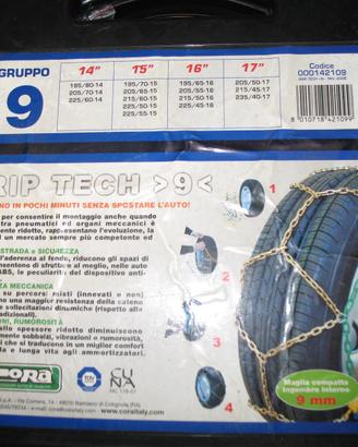 Catene da neve Cora Grip-Tech gruppo 9 altezza 9