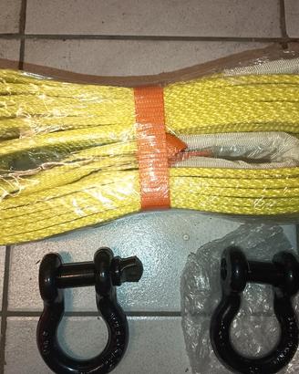 CORDA TRAINO AUTO/FURGONI CON GANCI