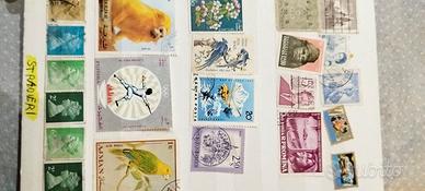 album collezione francobolli misti 