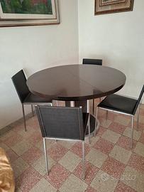 tavolo tondo con n.6 sedie