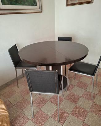 tavolo tondo con n.6 sedie
