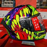 casco ls2 ff820 rapid III Lycant purple green