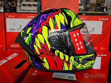 casco ls2 ff820 rapid III Lycant purple green