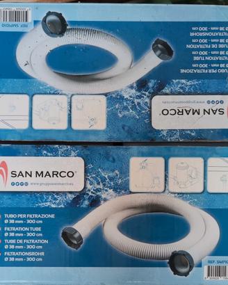 Tubo per filtrazione piscina diametro 38 mm 300 cm