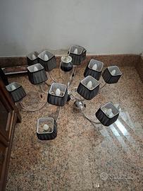 Lampadario da 12 punti luce moderno