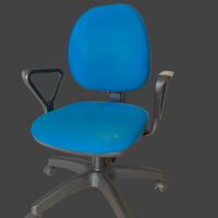 Sedia da ufficio girevole con braccioli e ruote