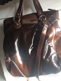 Max mara borsa marrone lucida
